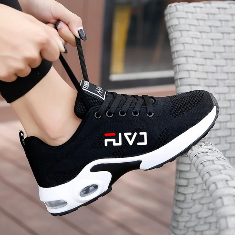 YRZL 2024 New Women Running Shoes Breathable Outdoor Sports Shoes Lightweight Sneakers Comfortable Athletic Training Footwear