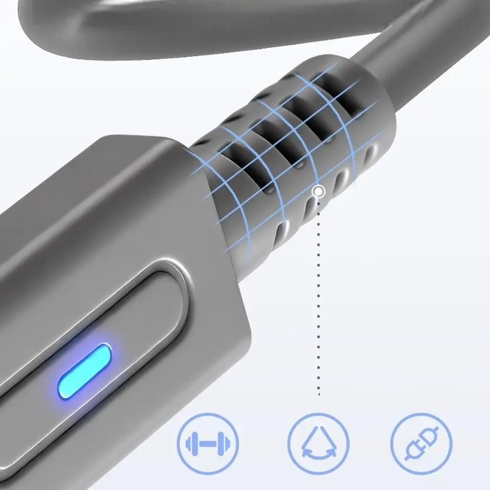 Wii 전원 케이블용 어댑터 케이블, 스마트 LED 표시등, USB-C 변환 케이블, 닌텐도 Wii 레트로 콘솔 AC 어댑터 케이블