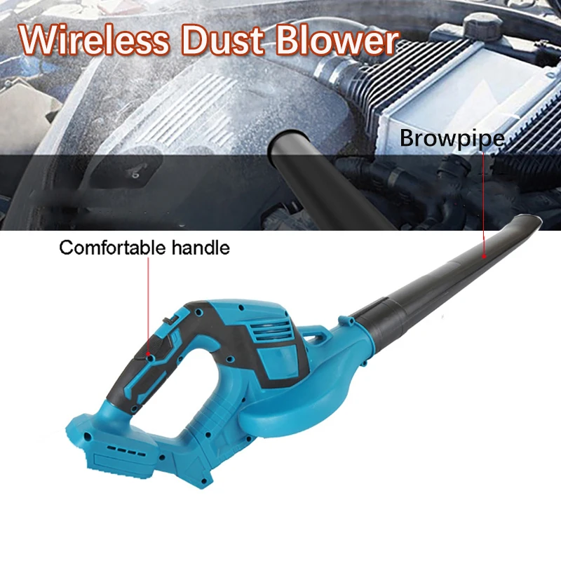 

Wireless Handheld Dust Blower Lithium Battery Powerful Cordless Leaf Blower Portable Electric Snow Blower for Makita 21V Battery