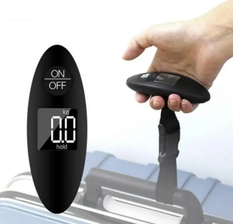 

Цифровые электронные весы для багажа с ЖК-дисплеем, 40 кг/100 г