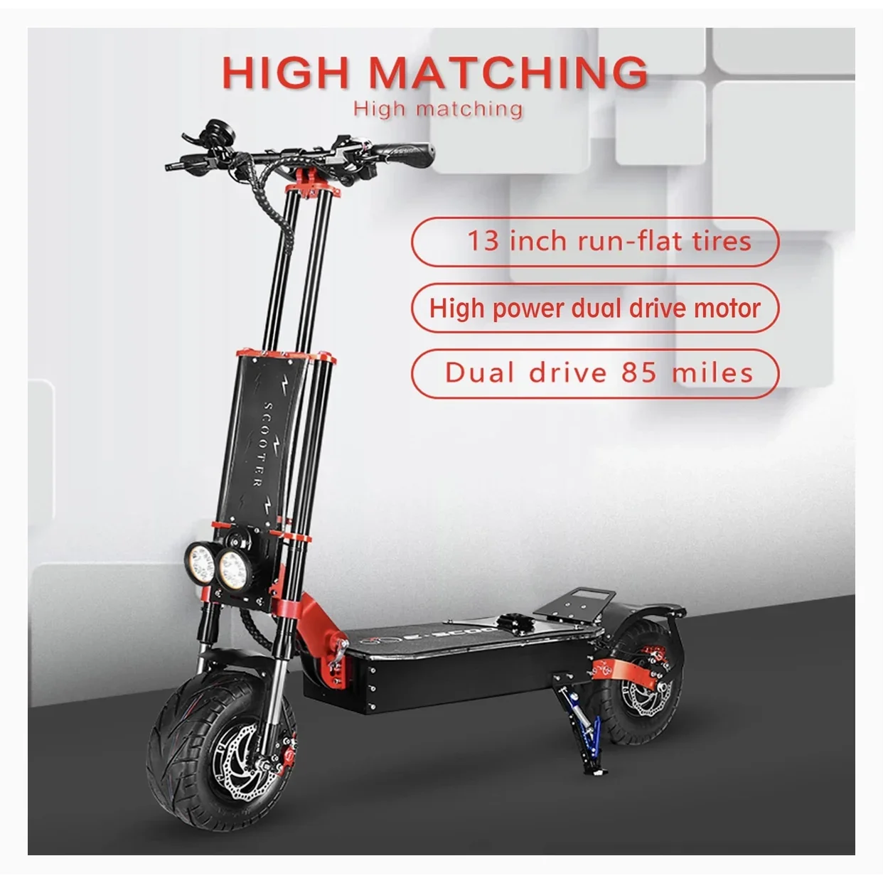 Boyueda electric scooter S4 - 13/11 inch adult powerful off