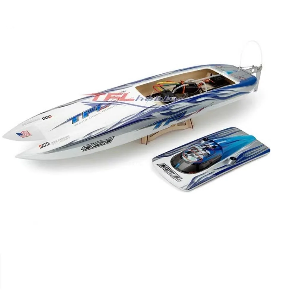 TFL 1122 Genesis Catamaran Fiberglass Electric Brushless RC Racing Boat with Single 3674 /4082 Motor and 120A/180A ESC 2