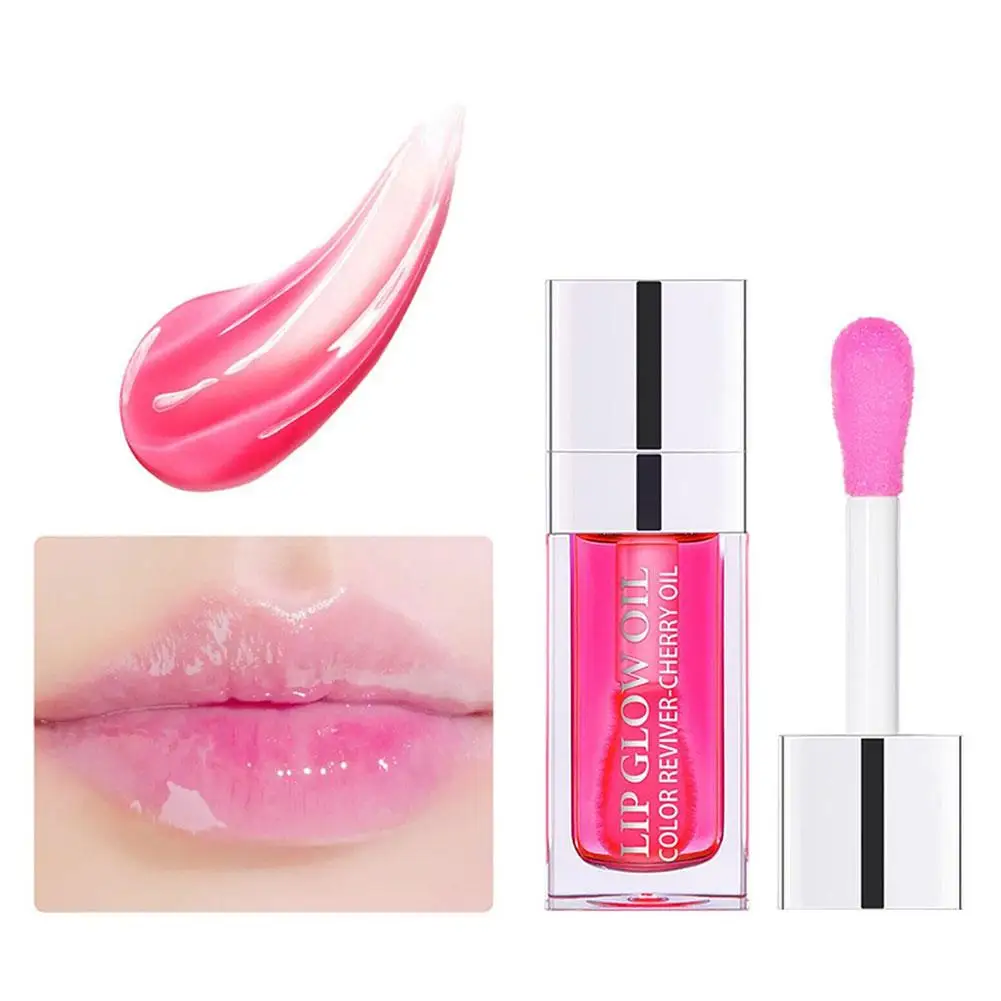 Mirror Water Lip Glaze Long-lasting Waterproof Crystal Moisturizing Glow Jelly Oil Tint Cosmetics Lip Oil Lip Cup Care Non- M8T7 6