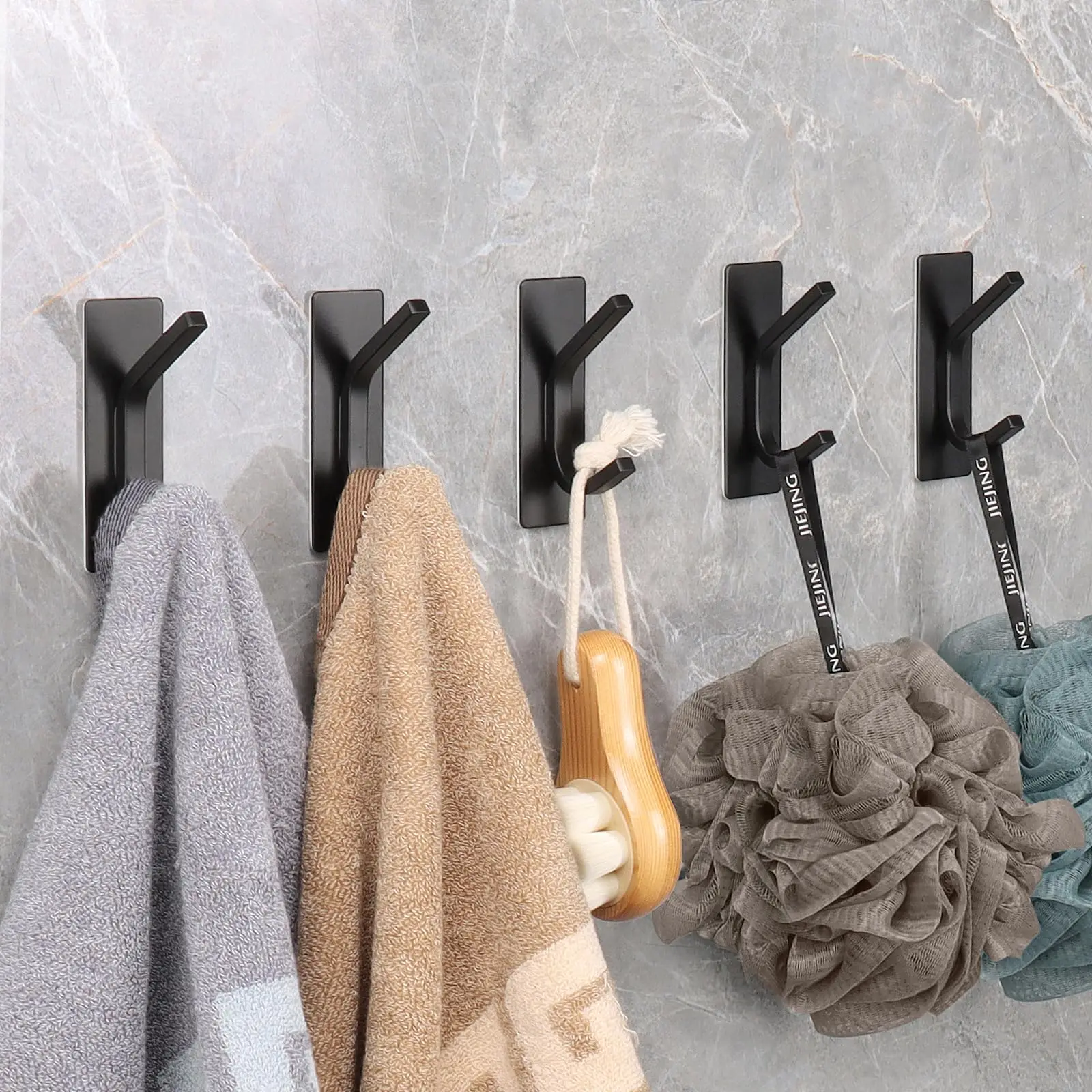 Adhesive Hooks Stainless Steel Bath Towel Holders No Drilling Rustproof Wall  Hooks for Coat Bag Key Hat Stick on Wall Robe - AliExpress