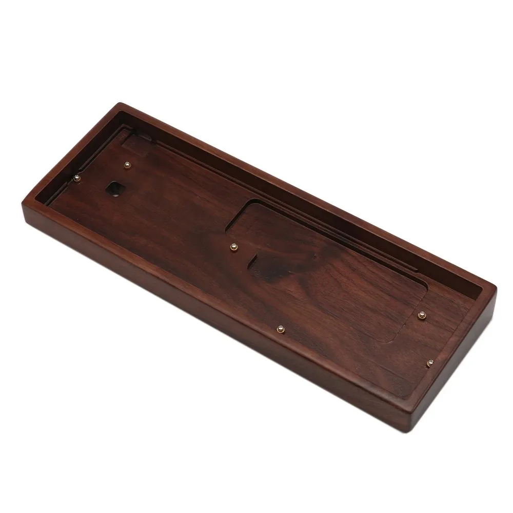 Premium Wooden Keyboard Case with Wrist Rest for 60% Mechanical Keyboards - High Quality Finish