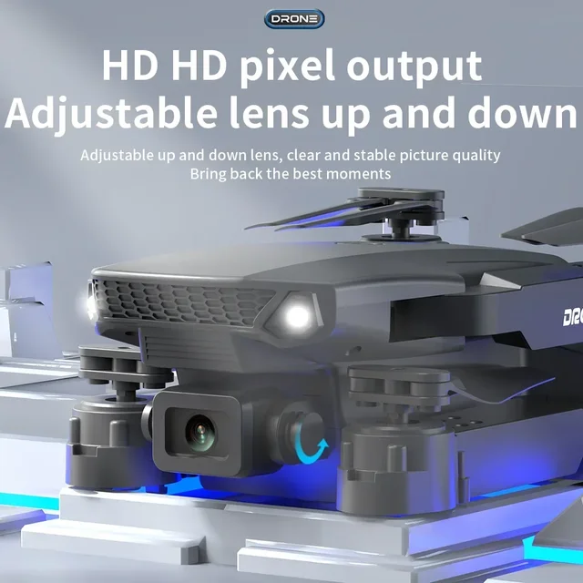 Drone E88 Pro Plegable con Cámara HD Gran Angular, WiFi FPV y Altitude Hold