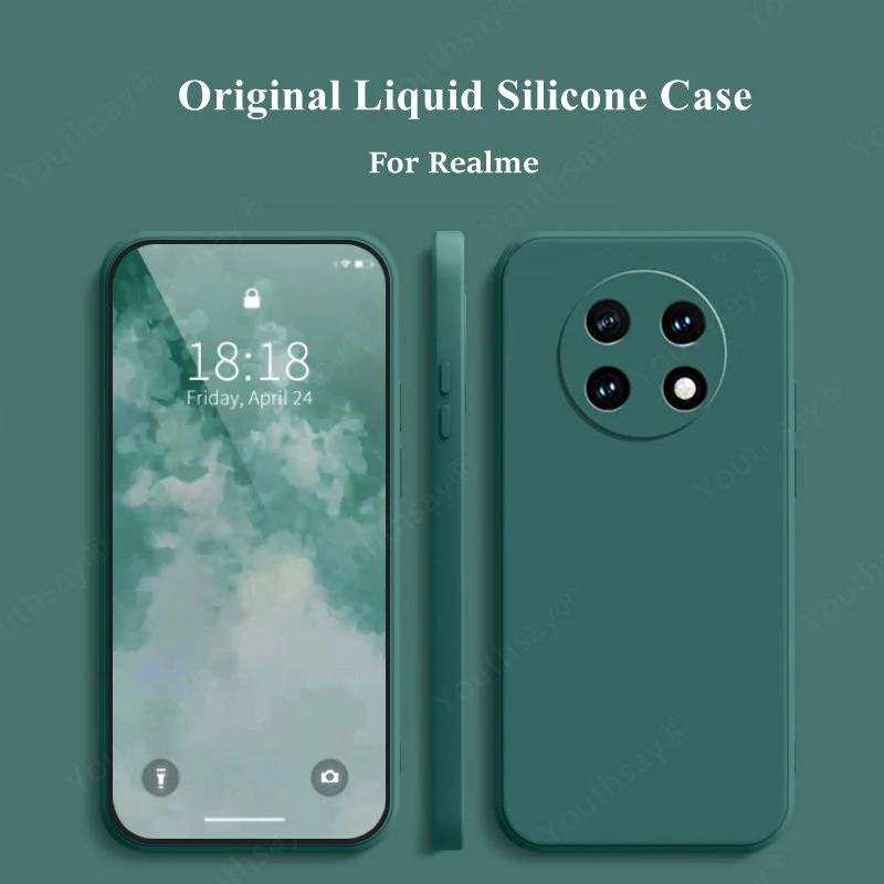 Soft Liquid Silicone Protective Phone Case Cover - Original  Coque Design