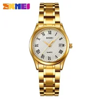 SKMEI 2178 Luxury Quartz Watch for Women Casual Rhinestone Wristwatches Ladies Waterproof Girl Stainless Steel Reloj Mujer 1620 1