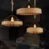 Classical Hemp Rope Pendant Hanging Lamp Lustre for Ceiling Chandelier Classic Retro Antique Industrial Iron Dining Room Light 2