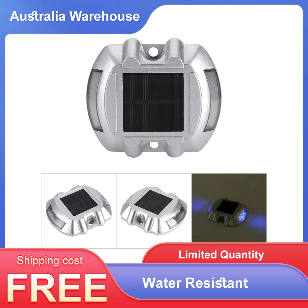 Casting Aluminum Solar Power Water Resistant 6 LED Lamp Wireless Outdoor Road Driveway Pathway Light LED Outdoor Lamp