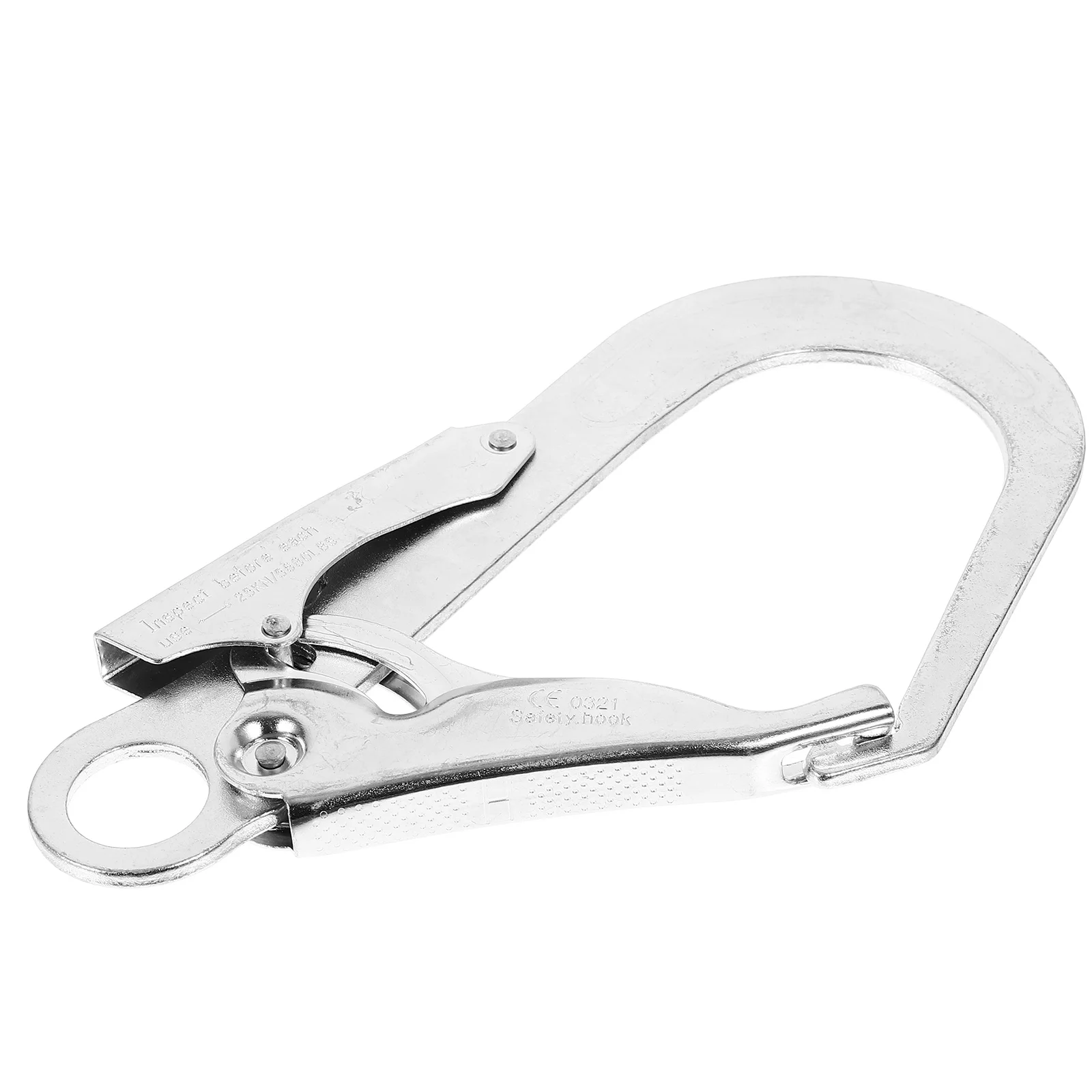 Self-Locking Big Hook Rope Quick Link Connectors Portable Outdoor Buckle Climbing Alloy Steel Metal Carabiners цена и фото