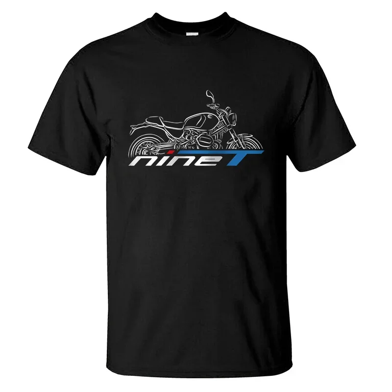 

2024 Men T Shirt Casual Motorcycle Enthusiast R 12 NineT T-shirt Graphic Summer Short Sleeves 100% Cotton S-3XL Cool Tee
