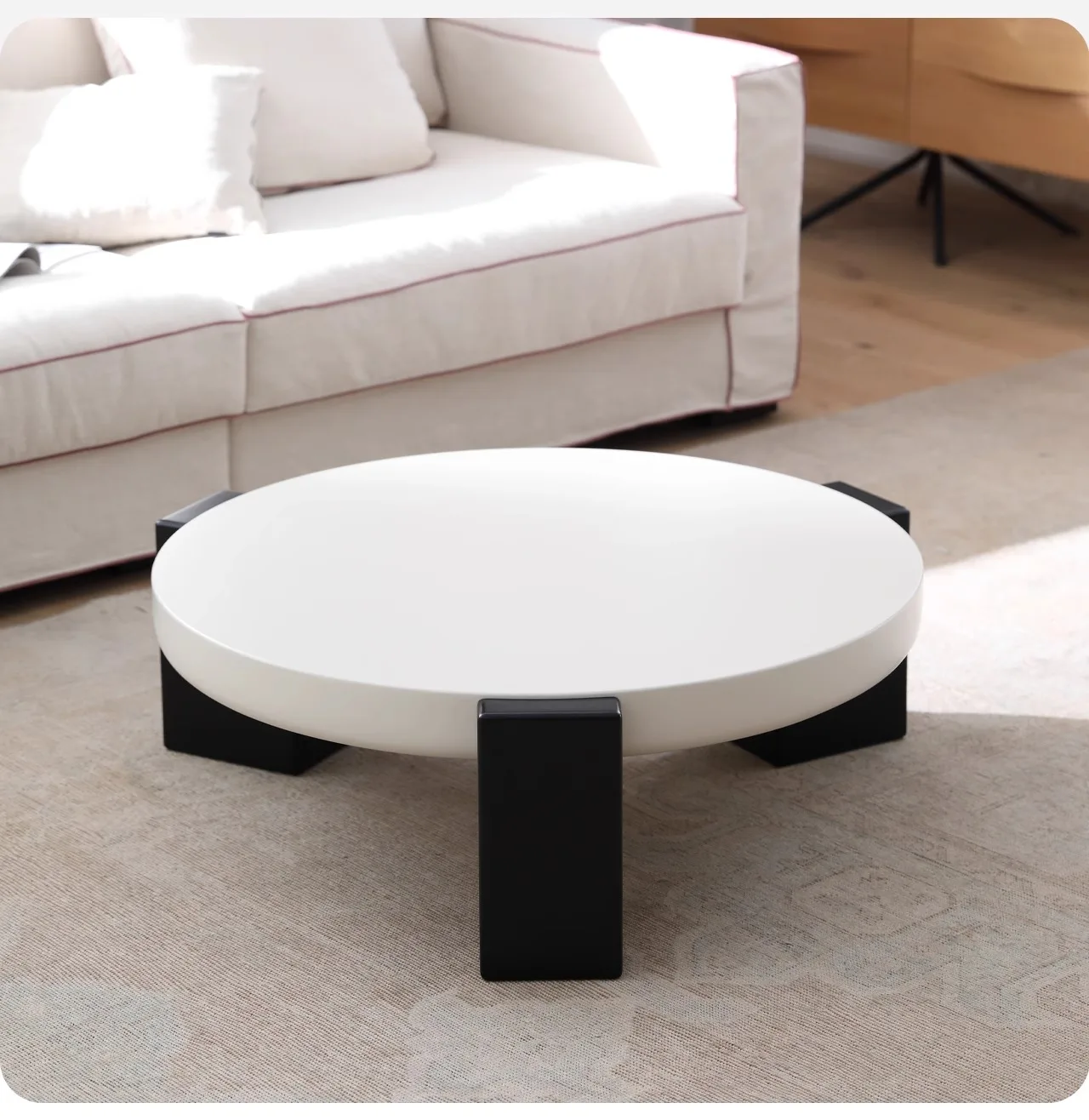 Nordic Coffee Tables Japanese Round Small Unique Side Table Glam Minimalist Cute Mesa De Centro De Sala Living Room Furniture