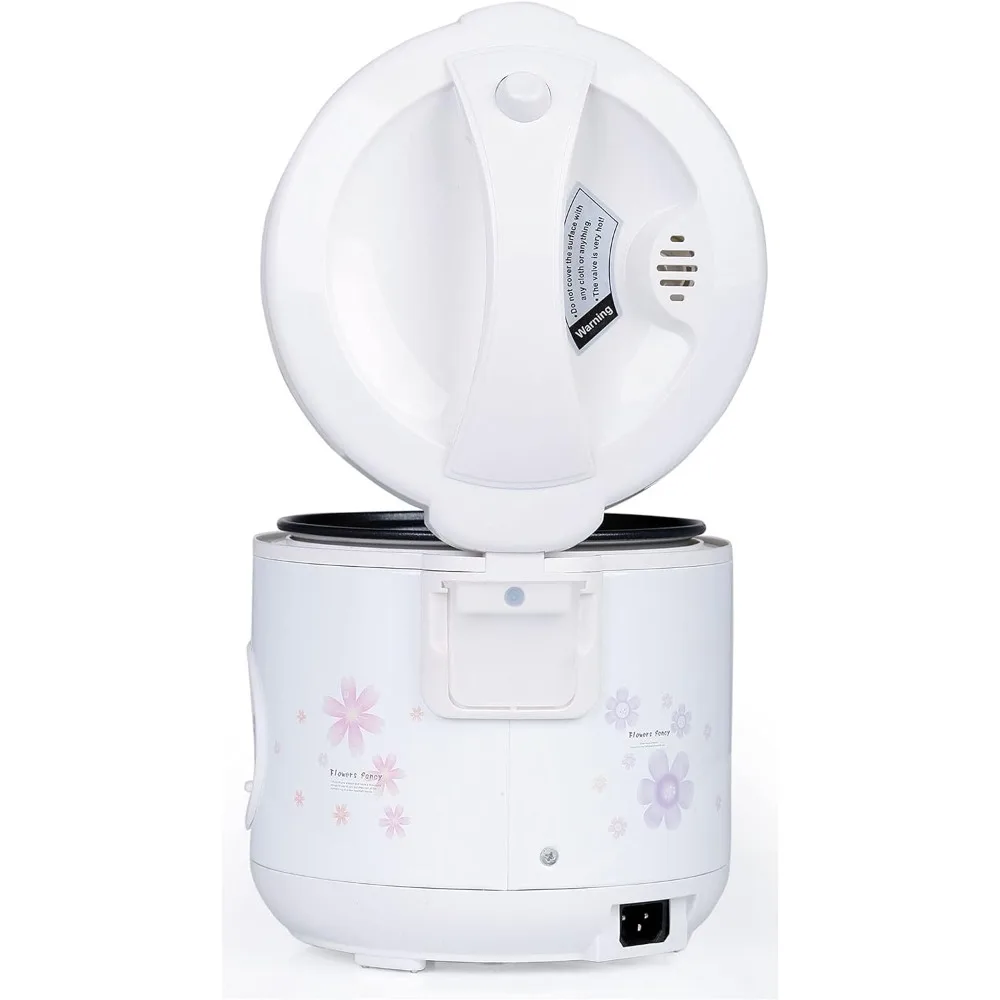 Automatic Rice Cooker & Food Steamer, 10 Cups Uncooked, 700W Convenient Detachable Cord, Cook & Keep Warm Features, White 3