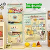 Sanrio Wall Mounted Bag Organizer Cute Pink Kuromi Cinnamoroll My Melody Wall Hanging Fabric Caddy Storage Bag Organizers Pocket 4