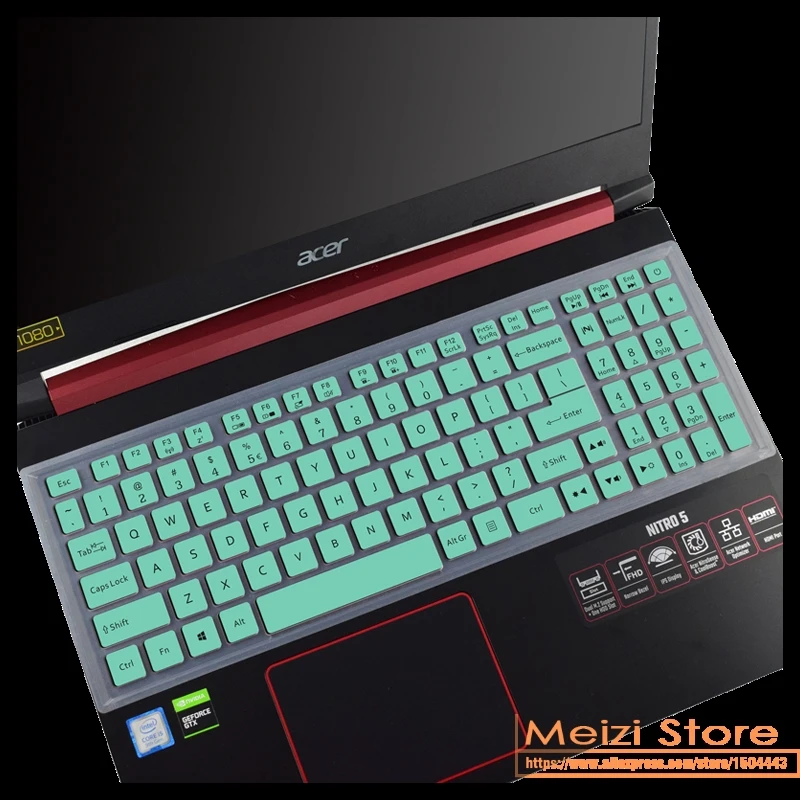 Silicone Laptop Keyboard Cover skin for Acer Aspire Nitro 5 AN515-55 AN515-54 AN515-44 AN515-44 15.6-inch Predator Gaming