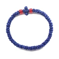Blue red beads