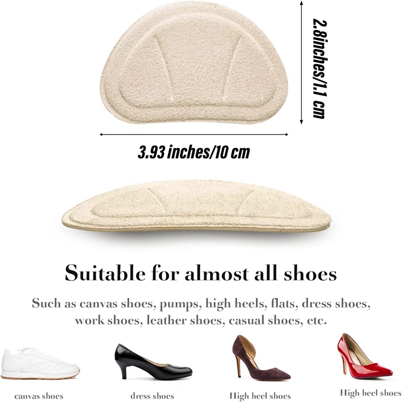 1 Pair Heel Protector Pads Shoe Insoles Accessories Unisex