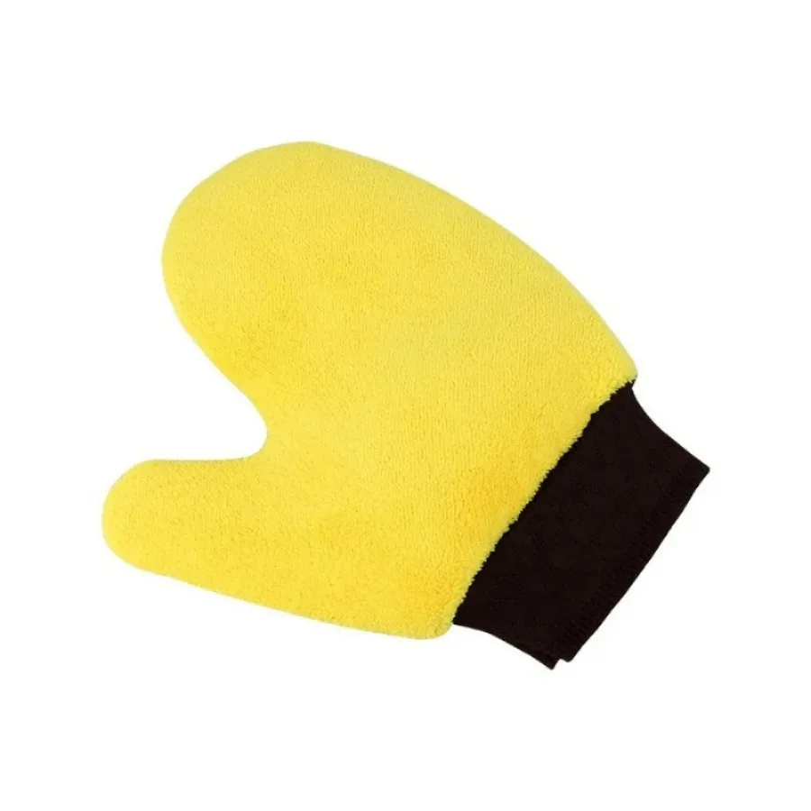 Car Wash Glove Brush Thick Double-faced Microfiber Coral Fleece Gloves Car Cleaning Mitt Auto Wax Detailing Care Brush