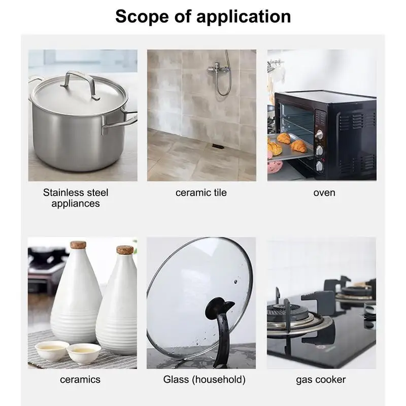 Stainless Steel Appliance Cleaner 300g Metal Polish Cleaner Wax Metal Polishing Cream Household Supplies Pot Bottom Polish For
