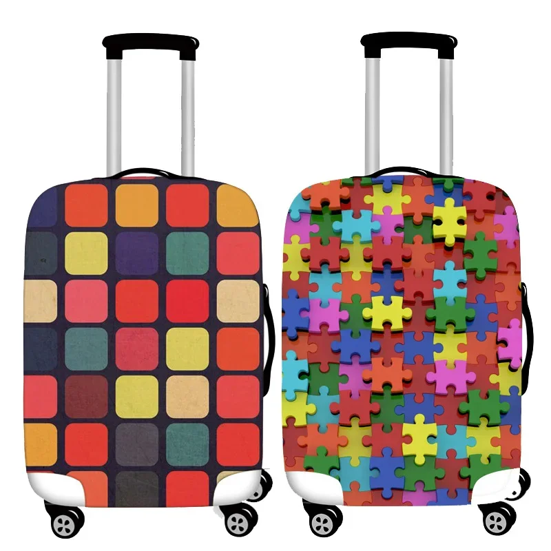 

Wisdom Puzzle Thicken Luggage Cover Elastic Baggage Cover Suitable for 19 To 32 Inch Suitcase Case Dust Cover Travel Accessories