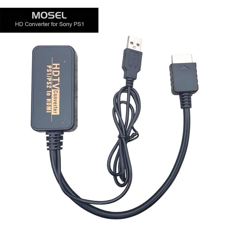  PS1 용 HD 어댑터, 보다 안정적인 전원 공급 지지대, 5V USB 지원, PSIO HD용