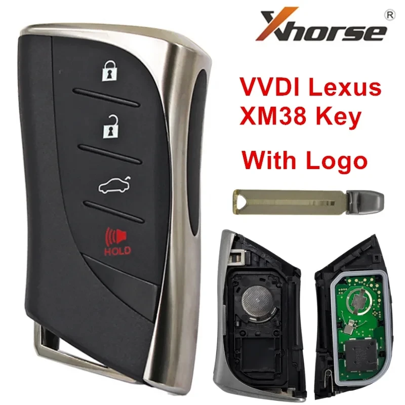 

3/4 кнопки Xhorse VVDI XM38 универсальный смарт-ключ с логотипом для Lexus ES RX NX LX 2018-2023 4D 8A 4A Chip 0440 3590 AA Тип BA