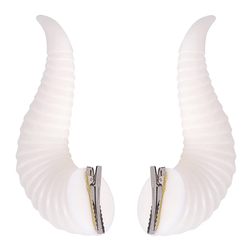 Devil Horns Cosplay Horns Hair Clip Witch Hairpin Halloween Devil Demon Horns Headwear Women Gothic Cosplay Props