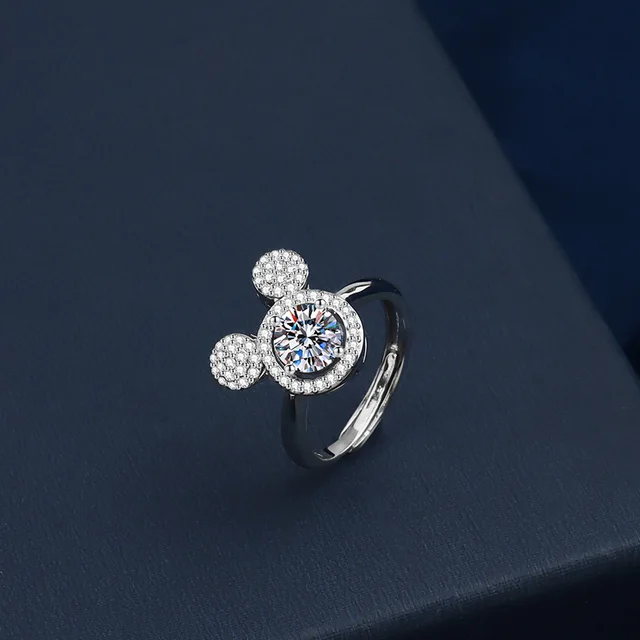 Jewelry Mickey Mouse Rings | Fashion Silver Ring Mickey | Disney Mickey  Mouse Rings - Rings - Aliexpress
