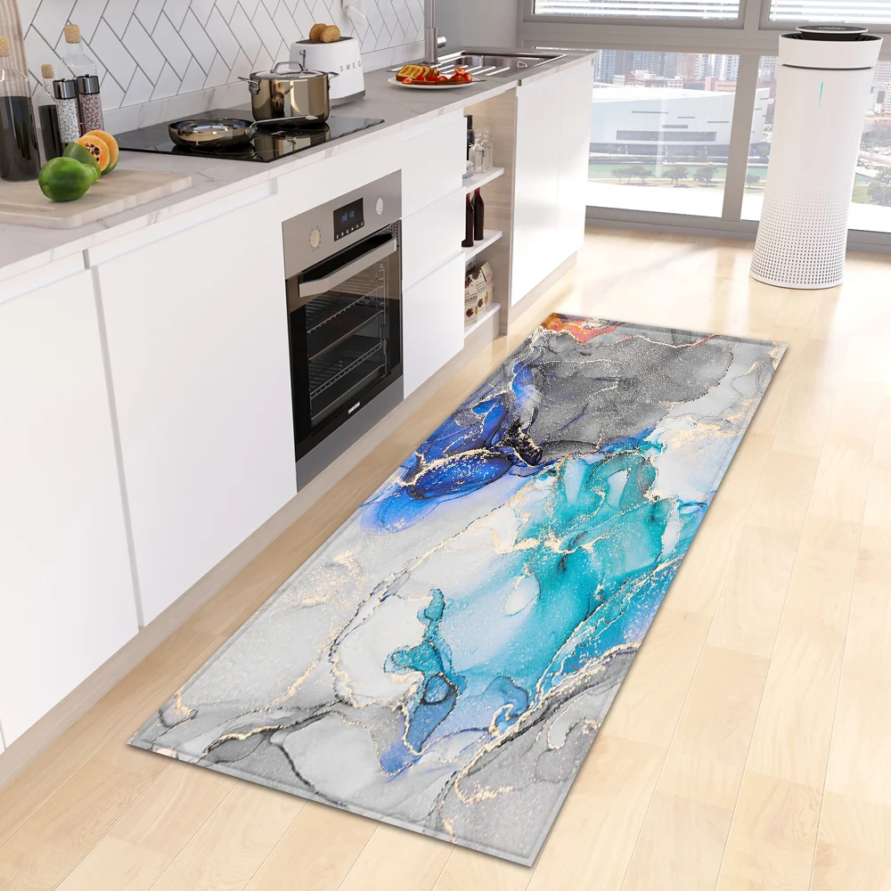 Entrance Doormat Kitchen Carpet Bedroom Floor Balcony Decoration Long Rug Made Home Bath Door Hallway Anti-Slip Foot Mat floor mat,shaggy rugs