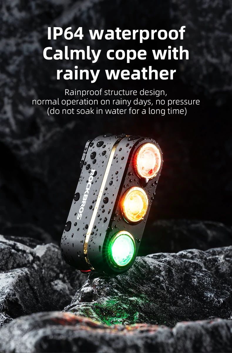 Bicycle Smart Brake Tail Light MTB Road Bike Auto Brake Sensing Light IP64 Water