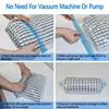 No Need Pump Vacuum Bags Space Saving Clothes Storage Bag Large Plastic Seal Organize Pounch Compression Empty Travel Accessorie 5