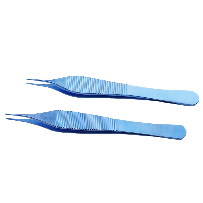 

Medical Adson Tissue Forceps Serrated Tips/Teeth Ophthalmic Tissue Tweezers Titanium Eye Surgical Instrument 1pcs