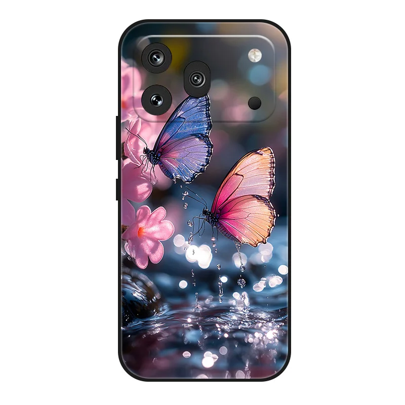 Marble Painted Soft Matte Silicone Back Cover Case