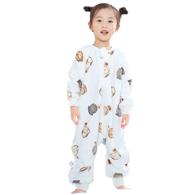 Cozy Owl Kids Sleeping Bag - Flannel Sleepwear Wearable Blanket