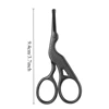 Facial Hair Scissors Rounded Professional Stainless Steel Mustache Nose Hair Beard Eyebrows Eyelashes Trimming Clippers 3