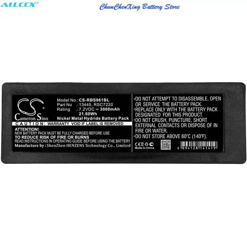 

Cameron Sino 3000mAh Battery for Scanreco 590,592,790,960,Cifa,Effer,Fassi,RC400,RC590,RC960, please note 3 Electrical Contacts