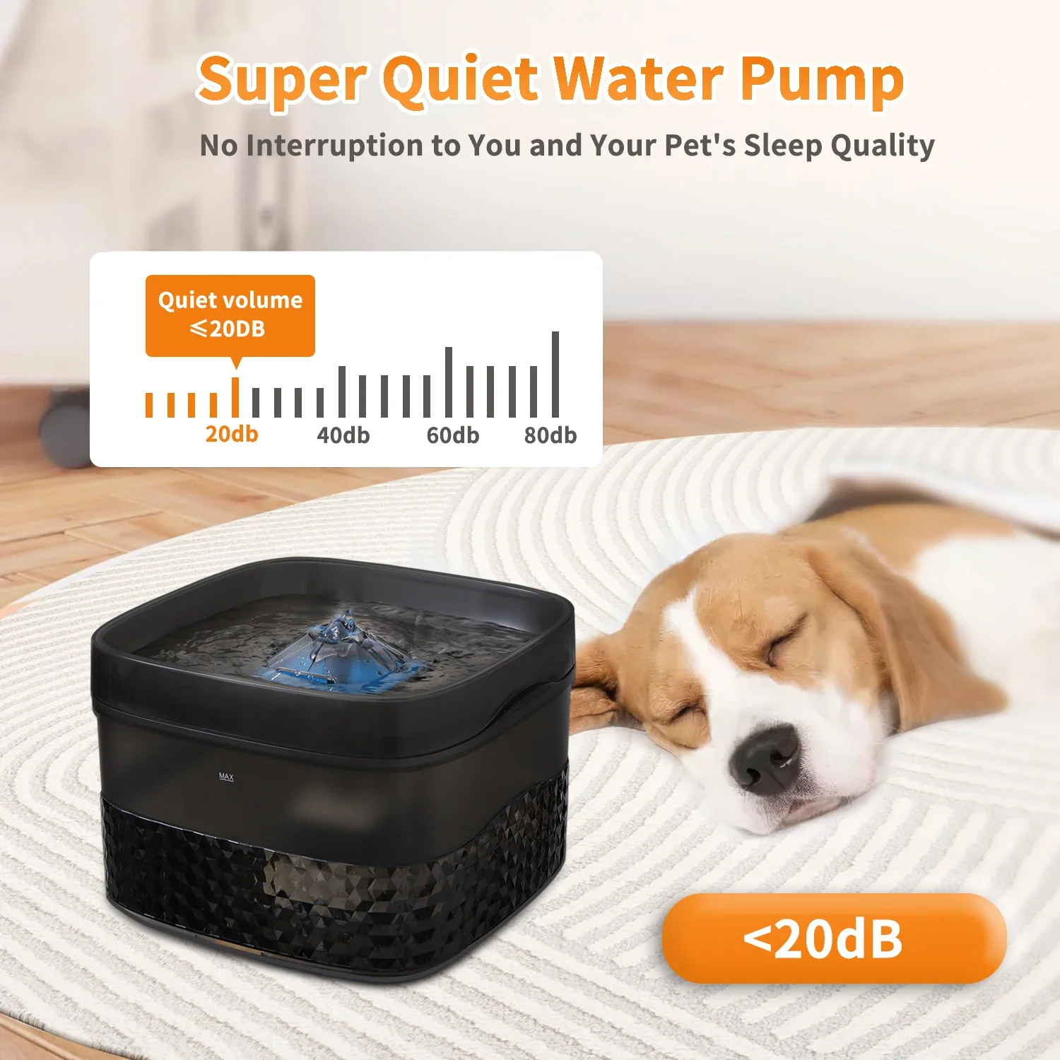 thumbnail interactive-video image 1 of PawQuench 3.2L Automatic Pet Water Fountain | Stainless Steel, 5-Stage Filtration, Ultra-Quiet Pump For Cats & Dogs 1 of 9