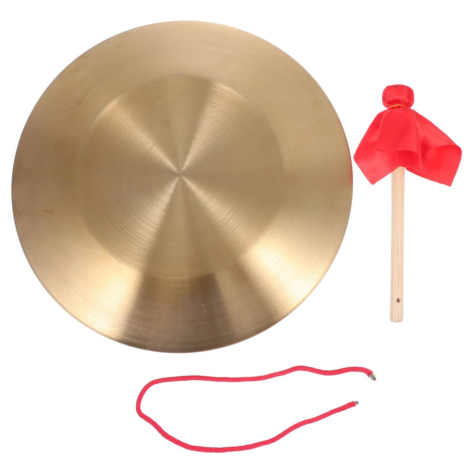

Vaguelly Kids Outdoor Cymbal Set Brass Instruments Copper Hand Gong Round Playing Hammer Desktop Chime