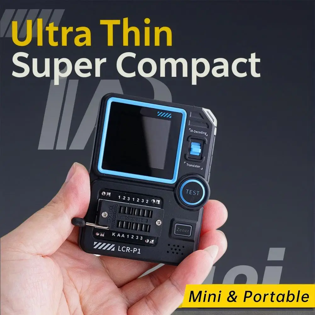 LCR-P1 Transistor Tester Multifunctional Capacitance Testing MCR Meter MOS Electroslag Effect Meter Field Resistance Transi E1P3 transistor tester