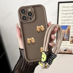 3D Cute Butterfly Silicone Matte Soft Case Cover - Moto G53 (Coffee)