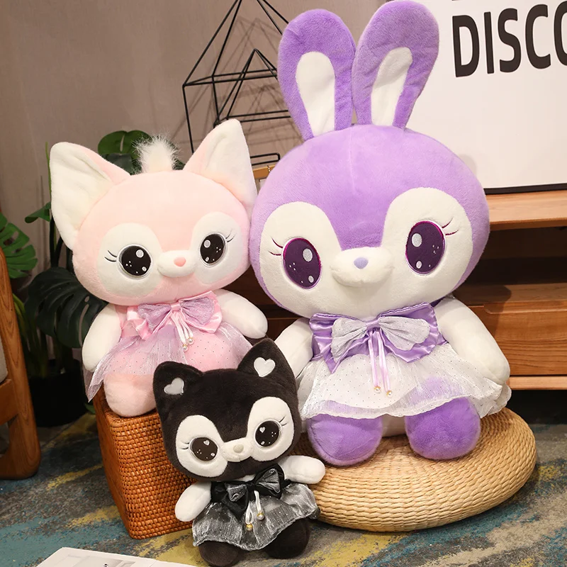 

Kawaii Boutique Cat Plush Toys Anime Dark Black Kitten Plushies Doll Cute Soft Healing Toys High Quality Christmas Birthday Gift