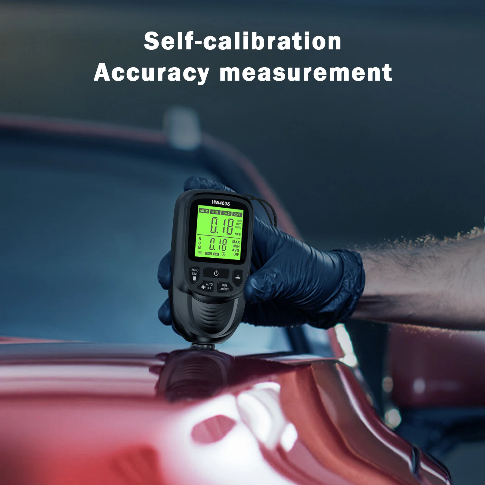HW400S Car Coating Thickness Gauge 0-2000UM