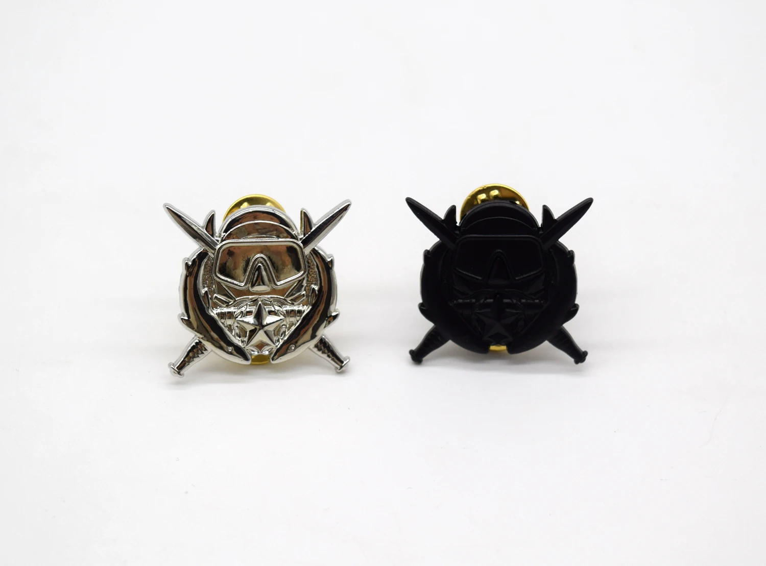 US Special Forces Scuba Combat Operations Diver Metal Badge Pin 2PCS