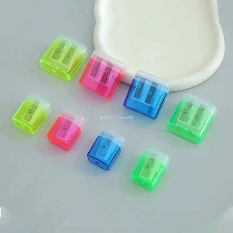 소년 소녀 학생 생일 크리스마스 선물 가방 필러, 더블 홀 숫돌 Dropship에 대 한 12Pcs 단일 구멍 연필 깎이
