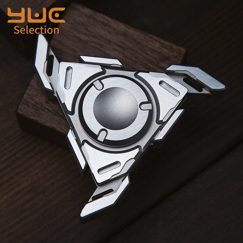 

YUC Slider Hand Spinner WANWU-EDC Fingertip Spinner Metal Fidget Spinner Stainless Steel Gyro EDC Adult Decompression Toy