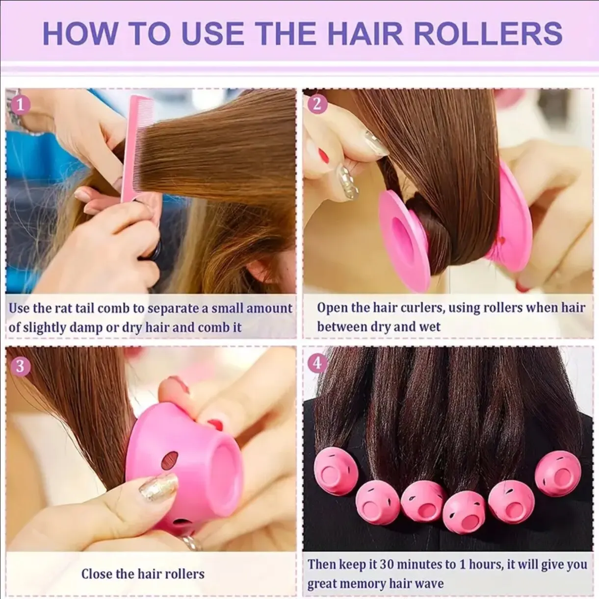Magic Silicone Hair Curlers Bag and Hairnet Soft Rubber Magic Hair Care Rollers No Heat No Clip for Curlers hair accessories hair styling tool