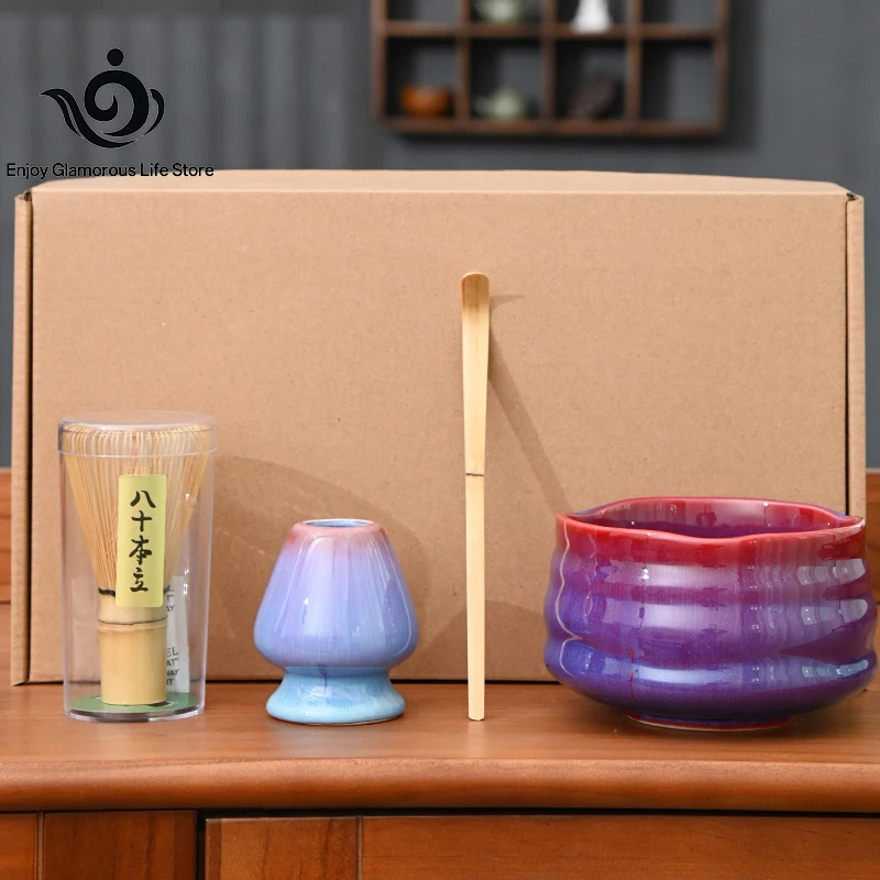 Japanese Matcha Set Safe Bamboo Whisk Teaspoon Tea Sets Indoor Beverage Shop Tea-making Tools Accessories Birthday Gifts home
