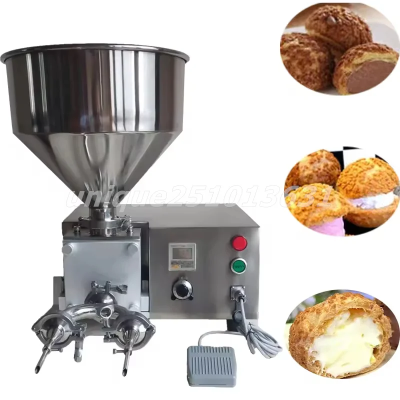 

Automatic Sauce Peanut Butter Filler Desktop Butter Puff Cake Filling Machine Automatic Quantitative Bread Cream Filling Machine