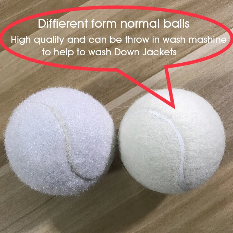 White Tennis Wash Ball For Down Jackets 
